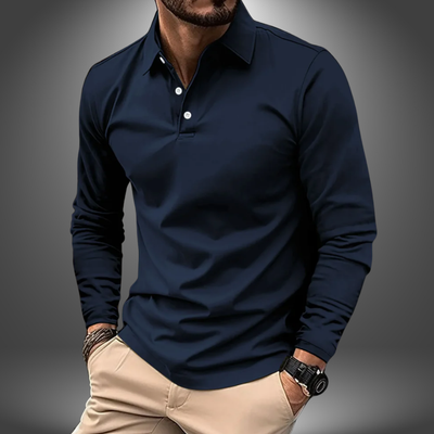 Diego | Elegant Handmade Long-Sleeve Polo
