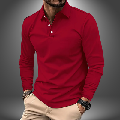 Diego | Elegant Handmade Long-Sleeve Polo